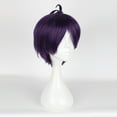 thumbnail image 3 of Unique Bargains Wigs for Women 12" Deep Purple Wigs with Wig Cap, 3 of 6