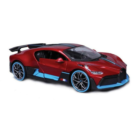 2019 Bugatti DIVO Hardtop Sports Car, Red - Showcasts 38526R - 1/24 Scale Diecast Model Car