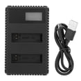 thumbnail image 1 of Portable Camera Battery Charger for AHDBT‑401 USB Camera Dual Charger with LCD Display, 1 of 14