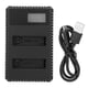 thumbnail image 1 of Cargador de batería portátil para cámara AHDBT‑401, cargador dual USB con pantalla LCD, 1 of 14