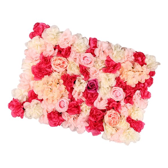 GUOOL Kunstmatige locatie bloem muur bloem muur decor kunstmatige roos decor Red Yellow