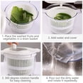 thumbnail image 7 of Salad Vegetable Dehydrator Hand-Cranked Spinner Fruit Dryer Tool Non-Stick & Dishwasher Safe for Easy Cleaning for Fresh Produce Prep in Home Kitchens Topliu, 7 of 7