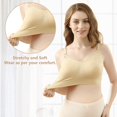thumbnail image 3 of Maternity Hands Free Pumping Bra Wireless Padded Breastfeeding Nursing Underwear, 3 of 7