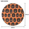 thumbnail image 6 of Happy Halloween Table Cloth Wrinkle Resistant Washable Round Table Covers Pumpkin Skull Bat Spider Table Cover for Halloween Party Decorations Favors (60x60 inches), 6 of 6