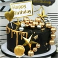 thumbnail image 4 of 20 Pieces Of Gold And Silver Ball Cake Top Birthday Party Cupcake Top Cake Decoration, 4 of 11
