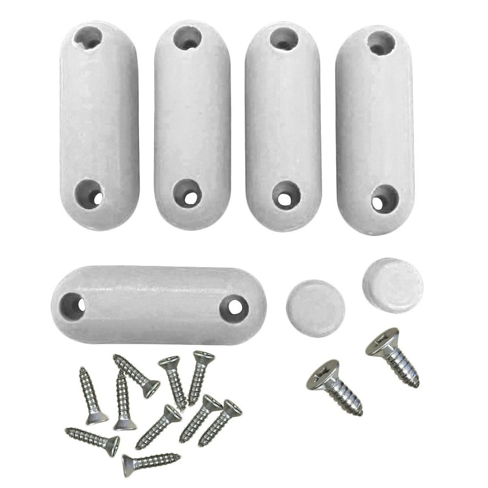 Toilet Seat Bumpers White Silicon Pack Of 7