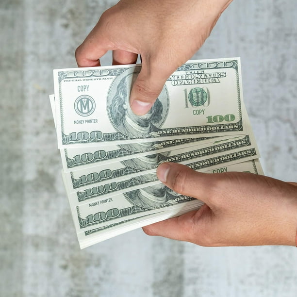 Money Printer Prop Money 100 Dollar Bills Faux argent réaliste