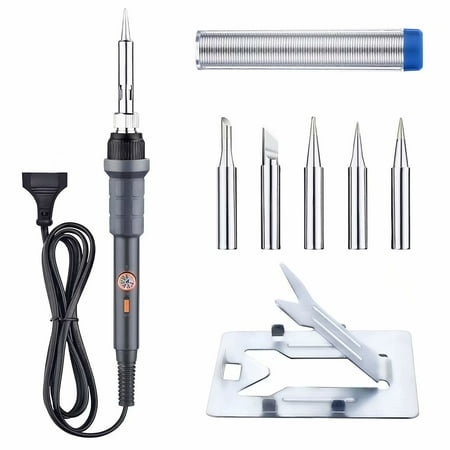 Jewellery Soldering Kit VicTsing 60W 110V Soldering Iron Kit - Adjustable Temperature, 5pcs Different Tips, Stand, Solder Wire for Variously Repaired Usage ()