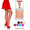 thumbnail image 4 of Medias Leg Avenue de spandex industrial, talla grande, color rojo, 4 of 5
