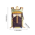 thumbnail image 3 of Large Capacity Hiking Backpack for Men & Women– Water-Repellent Daypack with Color-Block Design – Foldable & Compact Backpack for Outdoor Sports, Travel, School & Daily Commute, 3 of 7