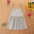 thumbnail image 2 of MuZeFu Toddler Girl Clothes Clearance under $5 Toddler Kid Baby Girls Summer Sling Dress Cute Solid Color Casual Dress, 2 of 9