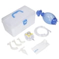 thumbnail image 1 of Bolsa de respiración de emergencia para RCP, bolsa de reanimación simple de PVC, bolsa de respiración de primeros auxilios para RCP, bolsa de reanimación, materiales ecológicos, 1 of 9