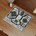 thumbnail image 5 of Empava 24” Stainless Steel 4 Italy Imported Sabaf Burners Stove Top Gas Cooktop EMPV-24GC4B67A, 5 of 13