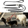thumbnail image 4 of 3 Way Dog Leash with Padded Handle Pet Reflective Safety Lead Leash No Tangle Detachable 3 in 1 Multiple Dog Triple Coupler Nylon Traction Rope for Medium Large Dogs Training Walking, 4 of 10