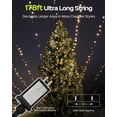thumbnail image 4 of Luces navideñas JACKYLED, 178 pies, 500 LED, impermeables para exteriores, 4 of 8