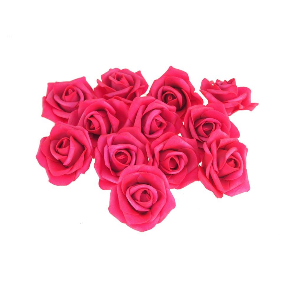 Foam Roses Flower Head Embellishment, 11/2Inch, 12Piece