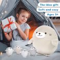 thumbnail image 4 of Muiteiur 5Pcs Seal Stuffed Animal 20'' Giant Seal Plush with 4 Babies, 4 of 8