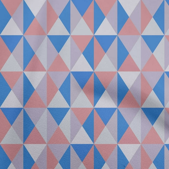 oneOone Polyester Spandex Rose Pink Fabric Geometric Dress Material Fabric Print Fabric By The Yard 56 Inch Wide