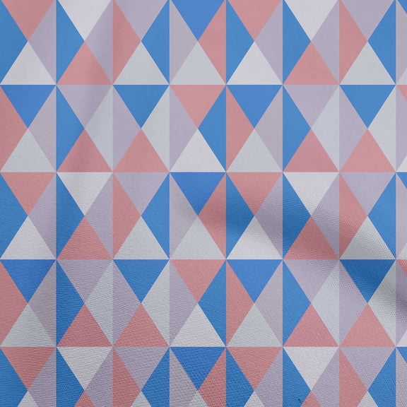 oneOone Polyester Spandex Rose Pink Fabric Geometric Dress Material Fabric Print Fabric By The Yard 56 Inch Wide