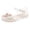 White, variant on SGMVNU Little Girls Jelly Sandals Closed Toe Soft Rubber Sole Water Beach Shoes Summer Mary Jane Kids Princess Dress Flat, Size 2.5-3 Years, Pink
