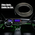 thumbnail image 2 of Unique Bargains 3mm 0.12" 2m 6.56ft Universal Skirt Side Glow Optic Fiber Cable LED Car Light Decoration Black, 2 of 6