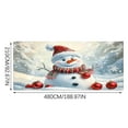 thumbnail image 2 of Christmas Snowman Garage Banner, 2 of 3