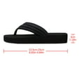 thumbnail image 2 of WHAMVOX 1Par Chanclas Plataforma Mujer Material Eva Negro Ideal Ocasiones Informales, 2 of 8
