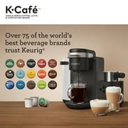 Keurig K-Cafe Single Serve K-Cup Coffee Maker, Latte Maker and Cappuccino Maker, Dark Charcoal