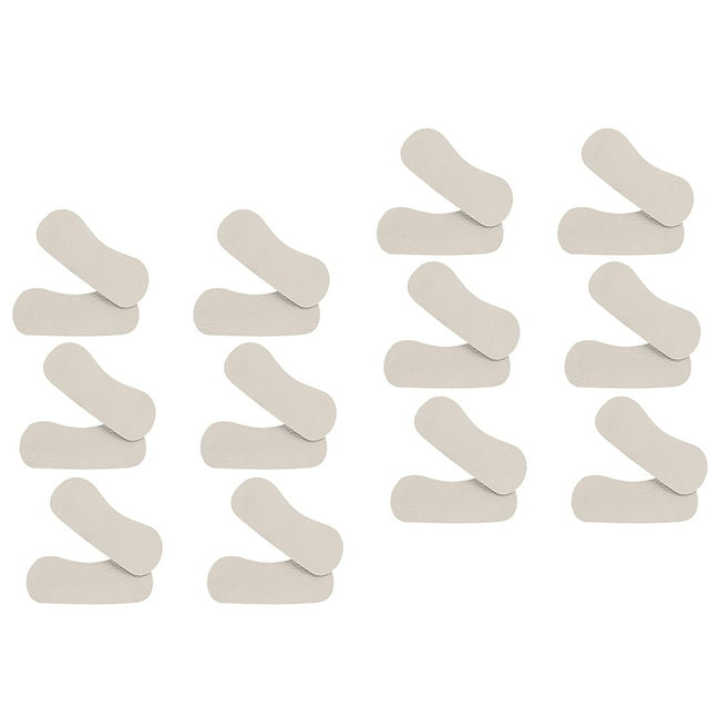 2x 6 pares de almohadillas protectoras de media plantilla sin antepié, almohadillas para el talón trasero, forros de gran agarre para Valgus, d