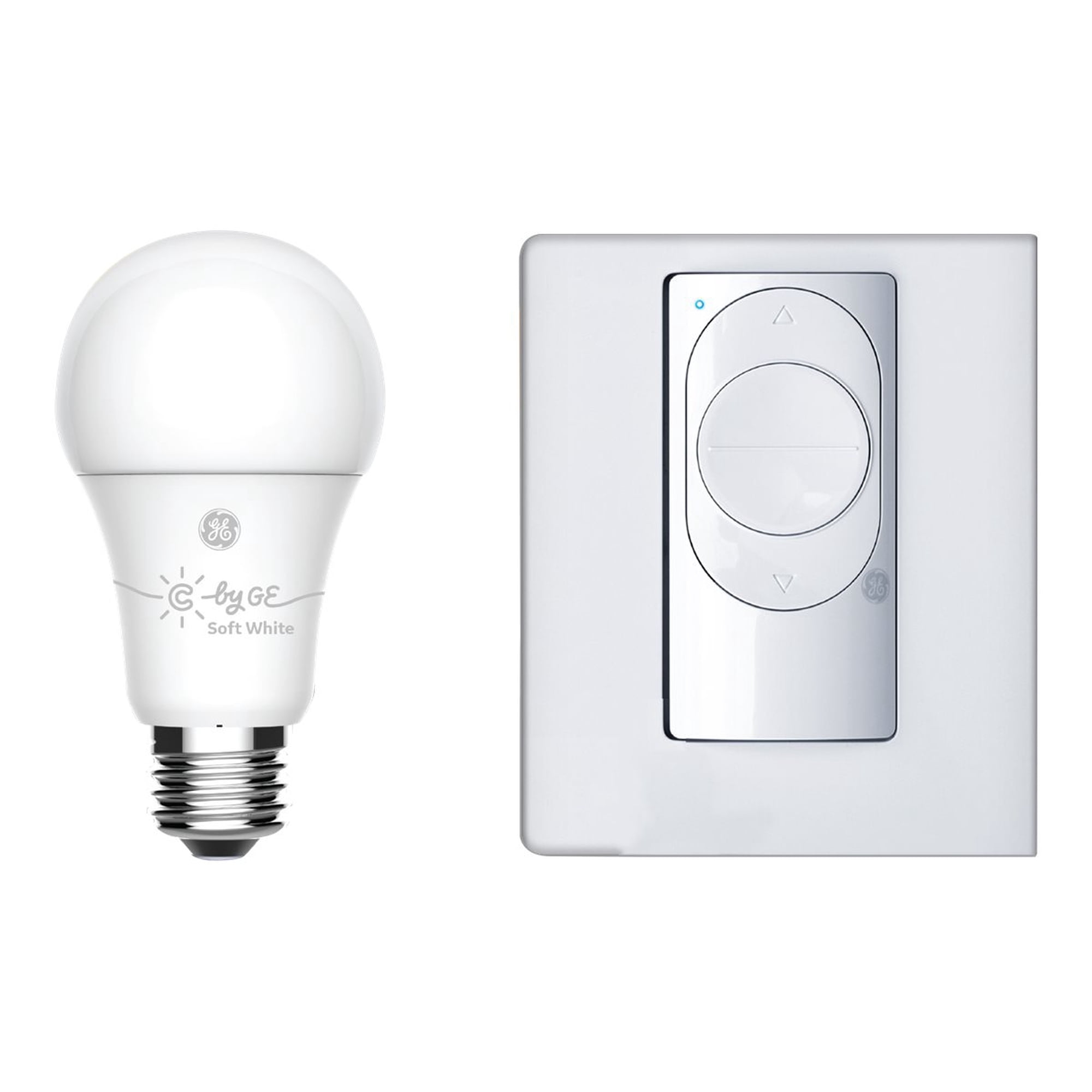 C by GE A19 Smart LED Bulb And Wire-Free Switch Set, 93125623
