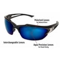 thumbnail image 2 of Edge Eyewear Khor Polarized Safety Glasses Blue Lens Black Frame 1 pc., 2 of 3