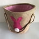 thumbnail image 4 of Wosthever Bolsa de conejito Gran capacidad Resistencia al desgaste Conveniencia Aspecto lindo Cubos de vacaciones Suministros para niños Bolsas Almacenamiento y organización del hogar Doble Asa Roja, 4 of 6