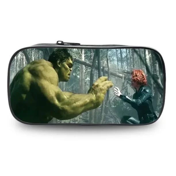 Estuche de papelería de gran capacidad con dibujos periféricos de la película Hulk de Marvel, bonito y resistente al agua para estudiantes