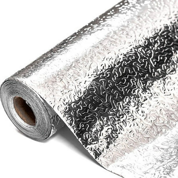 Pared De Papel De Aluminio A Prueba De Aceite, Papel Tapiz Impermeable, Pegatinas Para Embellecer Muebles Para Armario De Cocina Methold HA044020-04