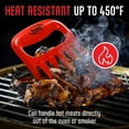 thumbnail image 4 of Kaluns Meat Claws Meat Shredder Tool – Chicken Shredder BBQ Accessories for Pulled Pork, Beef & Grilling – Durable, Heat Resistant, BPA-Free – Red, 4 of 7