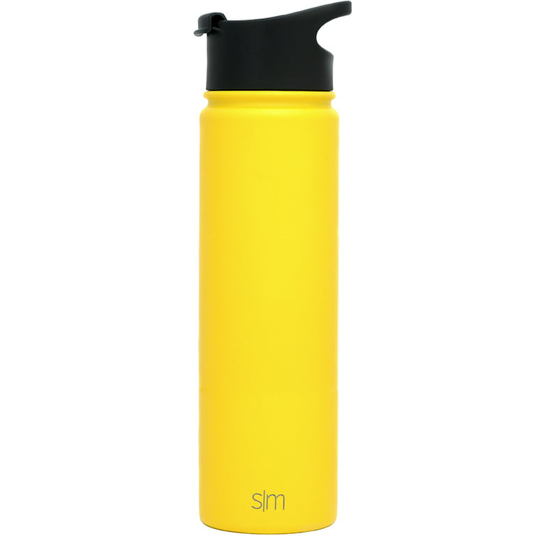 Waterdrop Sports Bottle Ultralight - Bright Yellow - 28 oz - Stainless Steel Sport Bottle - Insulated Water Bottle - Plastic Free Water Bottle