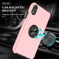 thumbnail image 3 of Kick Stand Case for iPhone Xr Heavy Duty with Magnetic Ring Case {Shock Proof-Built in Kickstand - Dual Layer Rubber- iPhone Xr} Color Pink - By Entronix, 3 of 7