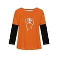 thumbnail image 5 of Abcomgle Halloween Shirts for Girls Size 14-16 Spooky Dancing Skeleton Graphic Shirts for Kids Crewneck Long Sleeve Shirts for Kids Girls Fall Funny Cute Blouses for Girls,2-3 Years, 5 of 5