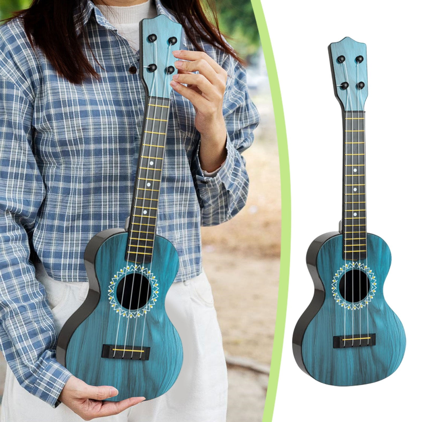 ufeghfjh Toddler Musical Instruments 1-3 Toy Ukulele for Kids Children's Hippopotamus Pattern Guitar Ukulele Toddler Girl Toys Kids Christmas Gifts Toddler Boy Toys Plastic Upgraded