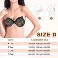 thumbnail image 2 of Un par de pegatinas de encaje para el pecho con estampado de manos de silicona de tez negra, vestido de novia femenino, tirantes invisibles en la espalda, 2 of 5