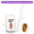 thumbnail image 5 of Happy Thanksgiving Chinese Shar-Pei with Turkey Pumpkins Autumn Vibes 16oz Glass Cup Mug Dog Lover Glass Can with Bamboo Lid and Straw - 12018, 5 of 5
