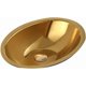 thumbnail image 1 of Fregaderos de cocina, fregaderos de barra, acero inoxidable 304, lavabo bajo encimera ovalado dorado, lavabo empotrado, tanque bajo encimera de una sola cubeta para guardarropa, balcón, bar, baño, 1 of 5