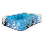 GoFloats Disney Pixar 8? x 6? Inflatable Pool Swimming Pool for Kids and Adults - Choose Between Cars, Frozen, Finding Nemo and Toy Story, Blue (DIS-POOL-8x6-FROZEN)