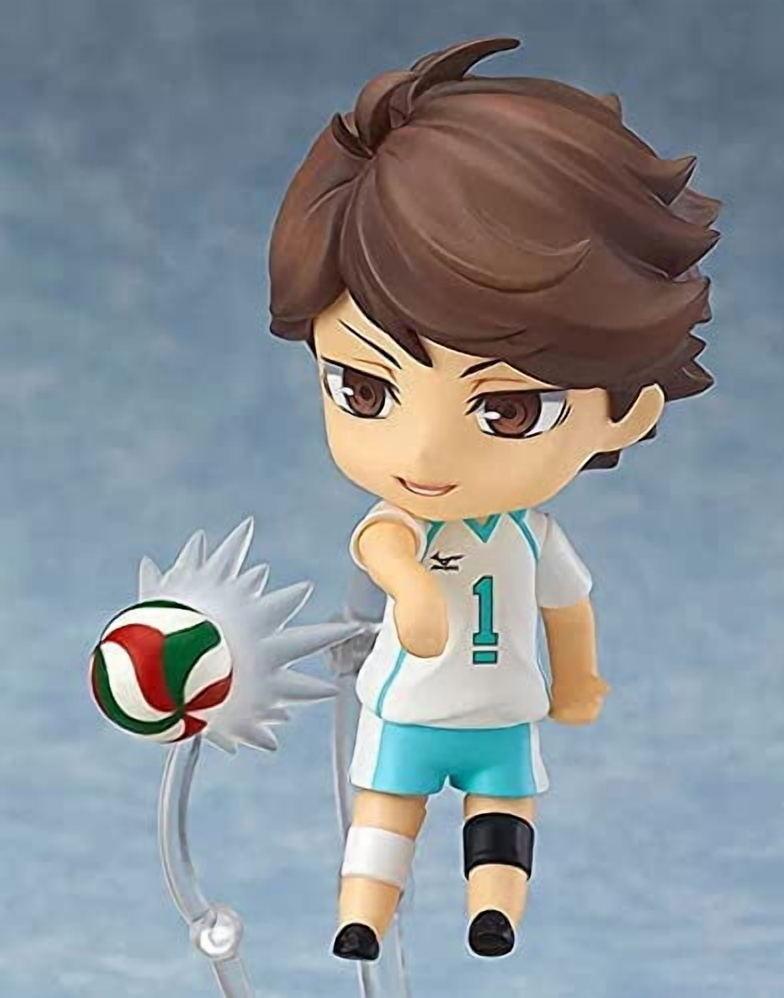 Dupurit Haikyu!! Chibi Anime Figures Oikawa Tooru Q Version Figurines with Body Accessories Ornaments Decora Craft Collectible
