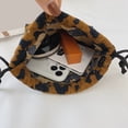 thumbnail image 3 of Bolso Pequeño Con Cordón Bsvklp Pana Retro Moderno Informal Leopardo, 3 of 9