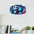 thumbnail image 2 of DIY 5D Round Full Drill Art Perfect for Relaxation and Home Wall Decor，Diamond Painting Kits for Adults,(The Nightmare Before Christmas 12x16inch), 2 of 5