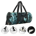 thumbnail image 3 of Easygdp Black Panther Floral Illustration Bolsa de Viaje, Bolsa de Mano, Bolsa de Gimnasio, Bolsa de Equipaje para Viaje, 3 of 6