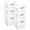 White, variant on Sterilite Rectangle Laundry Basket, 2 Bushel Plastic Hamper with Handles, White, 24 Pack