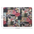 thumbnail image 5 of Pioneer Flower Floral Print Flannel Non Slip Door Rugs,Washable Door Mats Indoor,Decorative Door Mats,Dirt-Resistant and Absorbent Doormat for Entrance,Bedroom,Kitchen,Bathroom,23.5"x16", 5 of 5