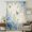 Blue, variant on Blue Floral Sheer Curtains 45" Long for Bedroom, Spring Hydrangeas Flower Leaves Butterfly Green Light Filtering Privacy Drapes, Breathable Semi Sheer Short Window Treatment for Kitchen Cafe Bathroom